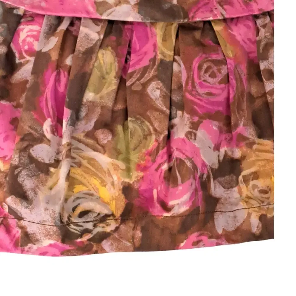Crewcuts Pink Floral Bubble Dress Girl's Size 3